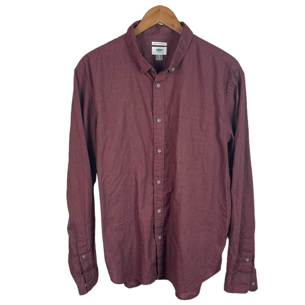 BF1351 Men’s Old Navy Brand SLIM Fit Casual Button Down Shirt XL